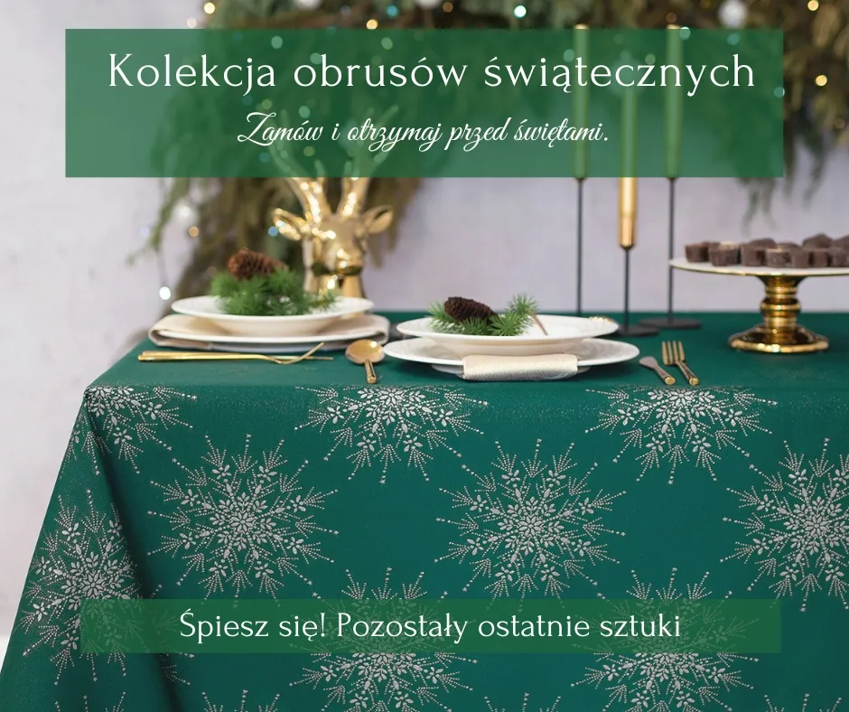 Zielony_obrus_swiateczny_gwiazdki